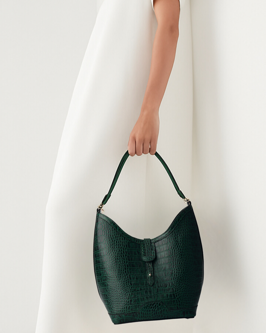 Crescent Barrel in Forest Green