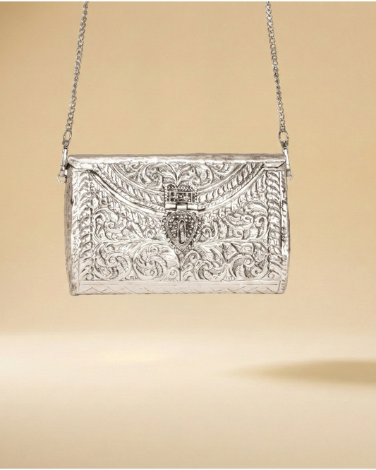 The Argent Baroque Minaudière