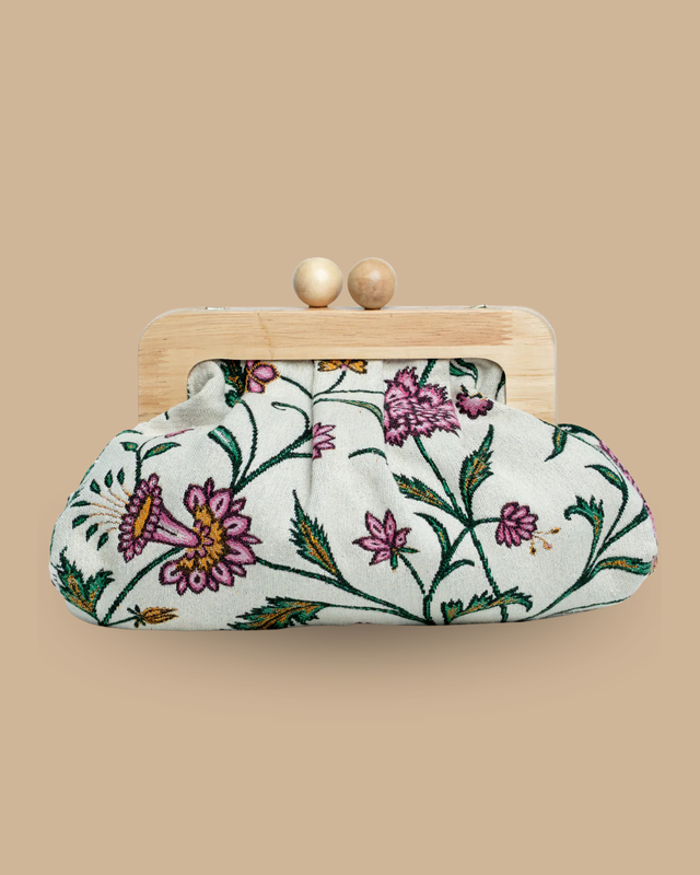 The Vendôme block-print bag — front view of the handcrafted artisan bag