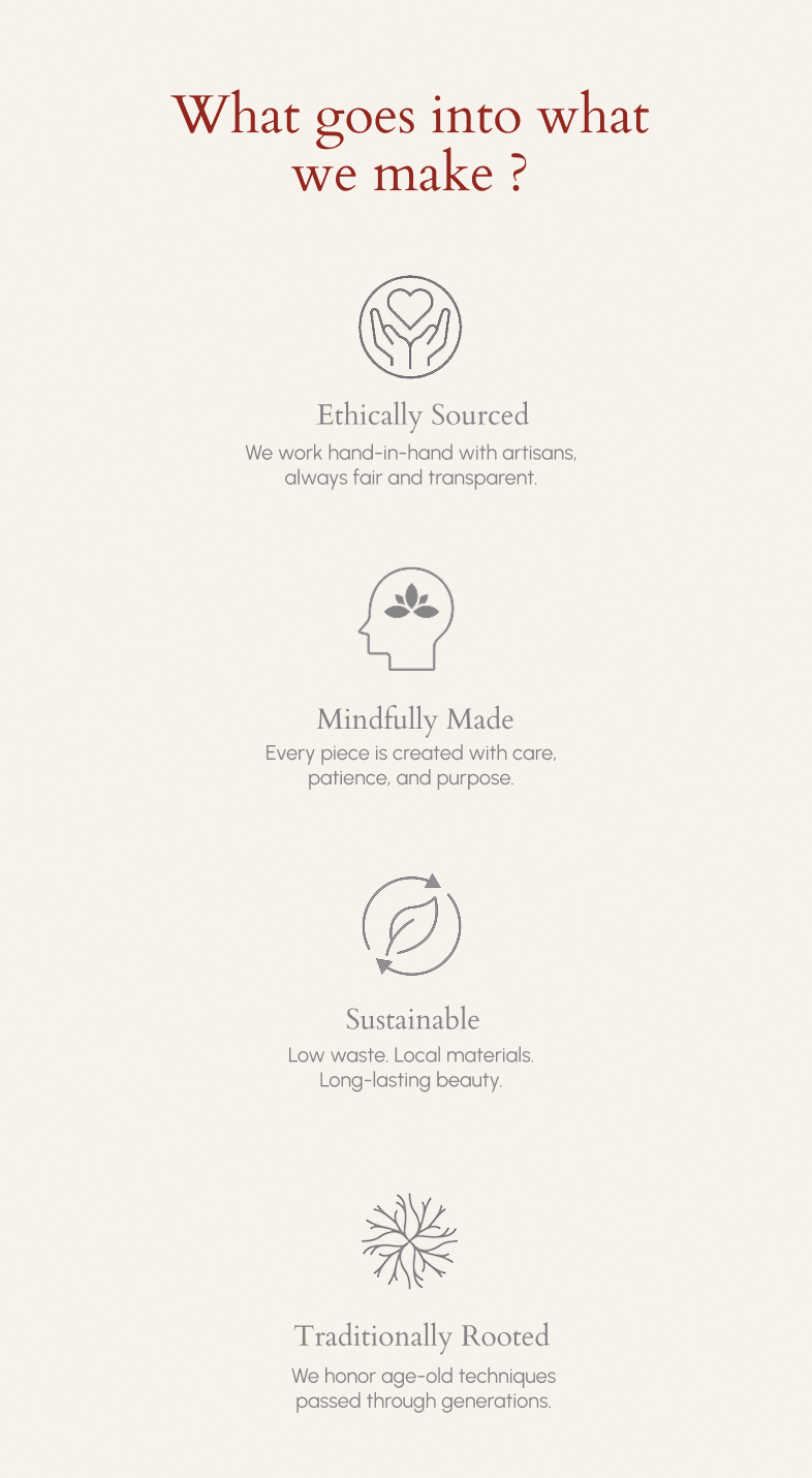 What goes into what we make