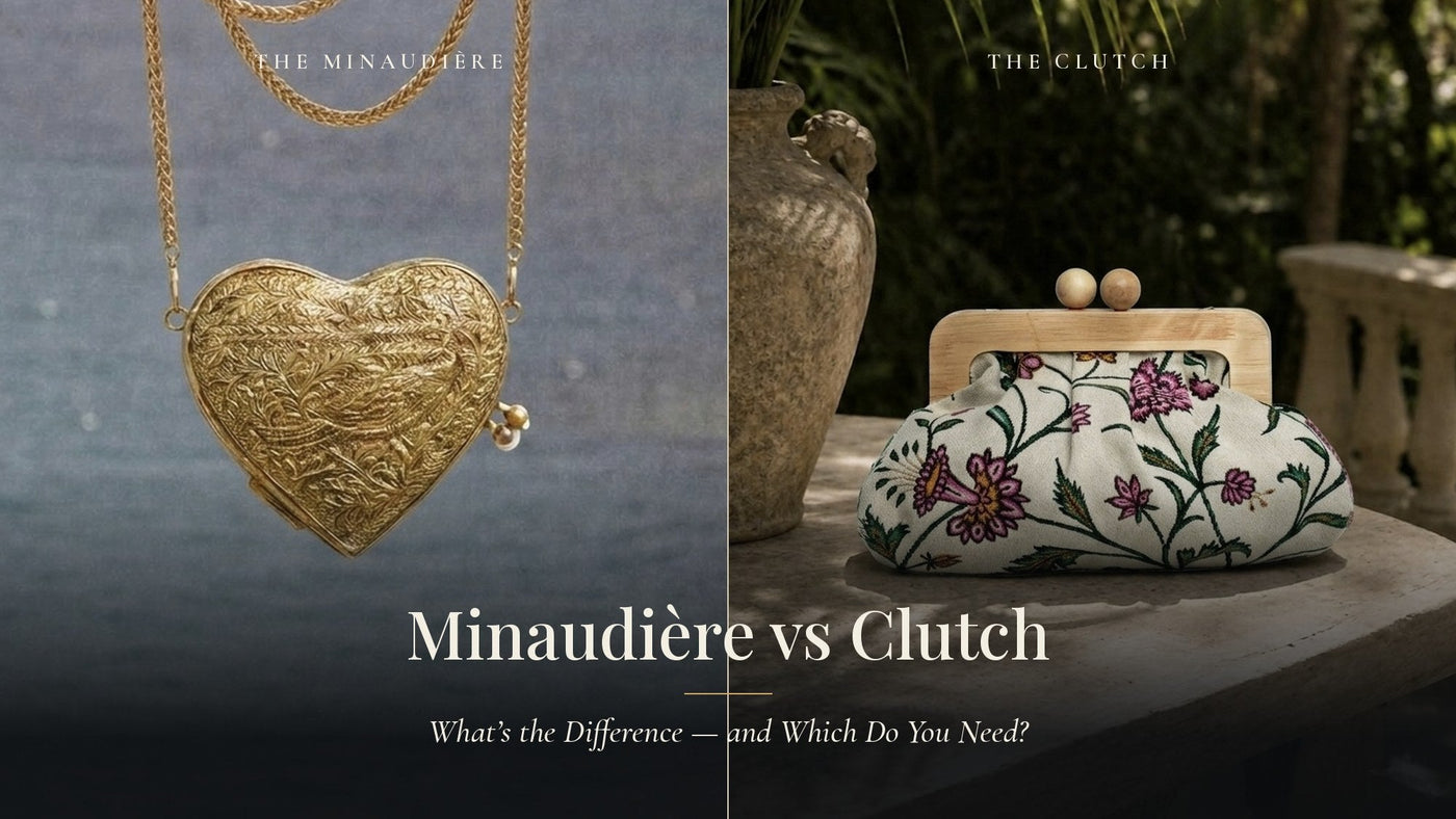 Minaudière vs Clutch: What's the Difference — Gullye Journal banner