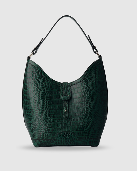 Crescent Barrel in Forest Green