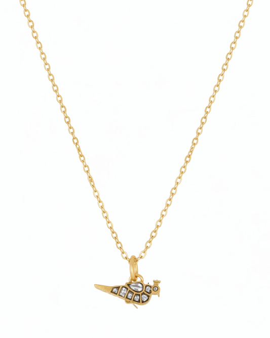 Gilded Finch Pendant