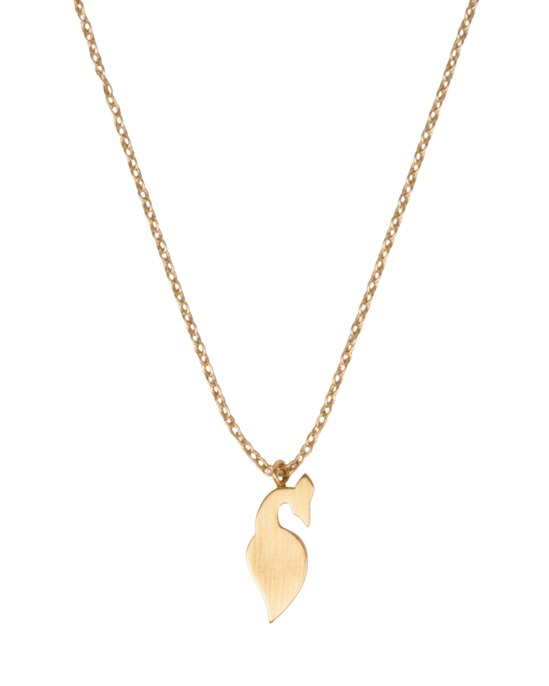 Crimson Swan Pendant, three-quarter view