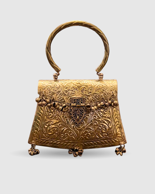 The Heritage Bell Brass Purse – Hand-Casted Artisan Evening Bag