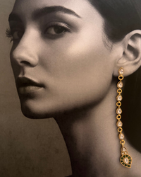 The Emerald-Tip Cascade Earrings