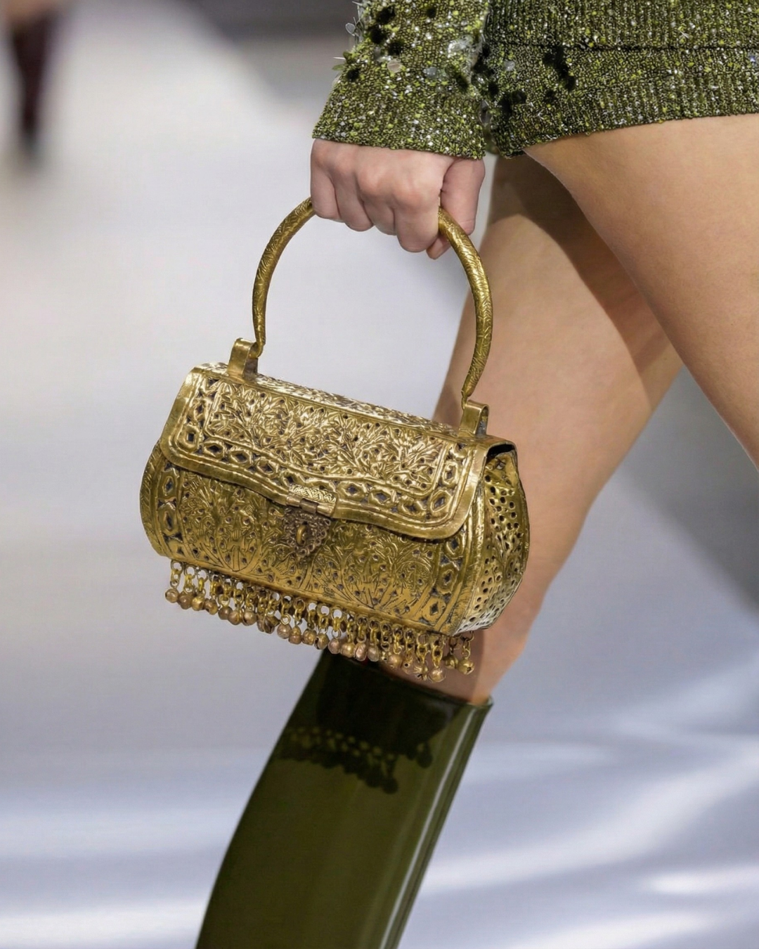 The Lattice Jali Box Bag