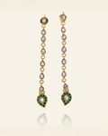 The Emerald-Tip Cascade Earrings