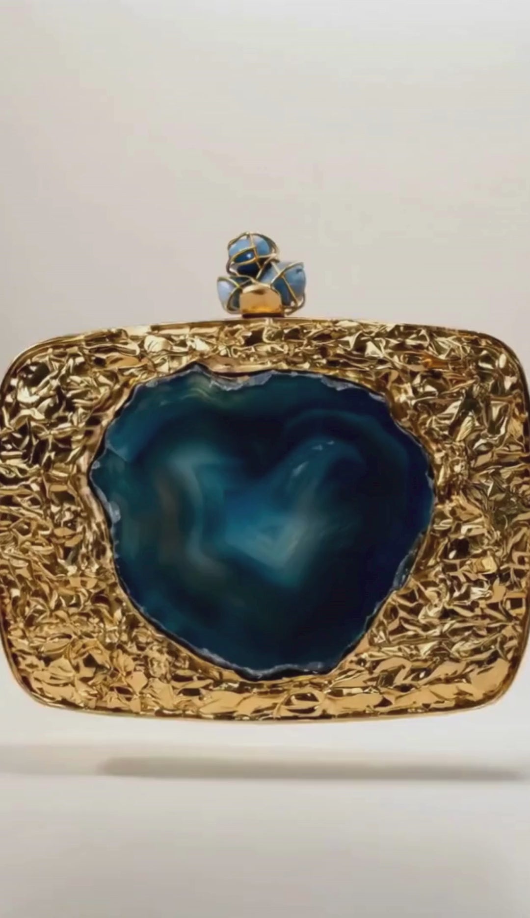 The Geode brass minaudière, product video